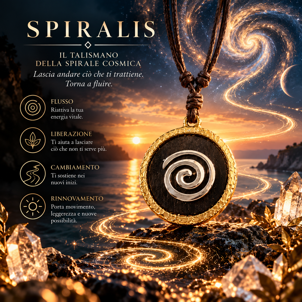 SPIRALIS, talismano in una scenografia esoterica