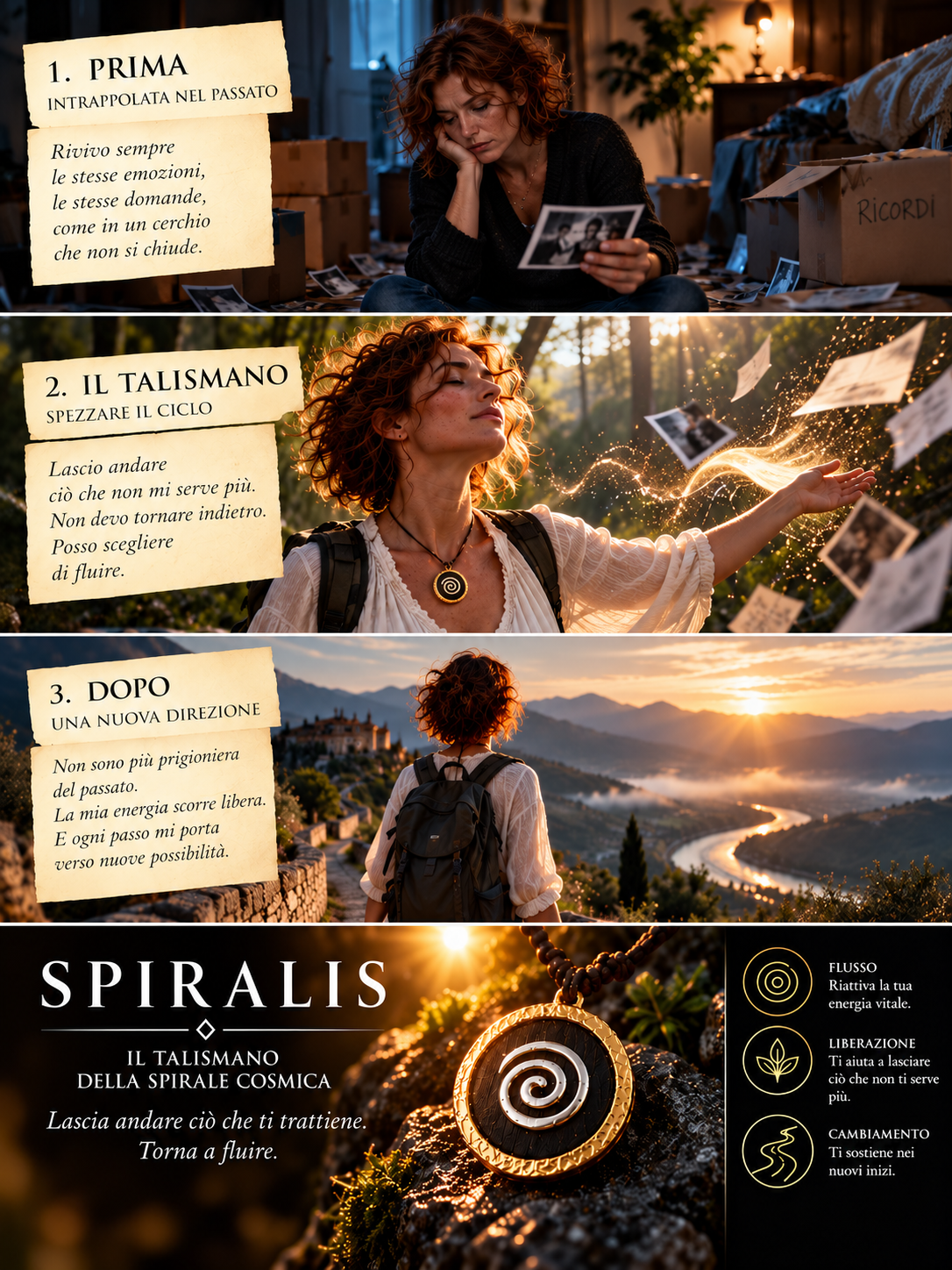Fumetto narrativo del talismano SPIRALIS