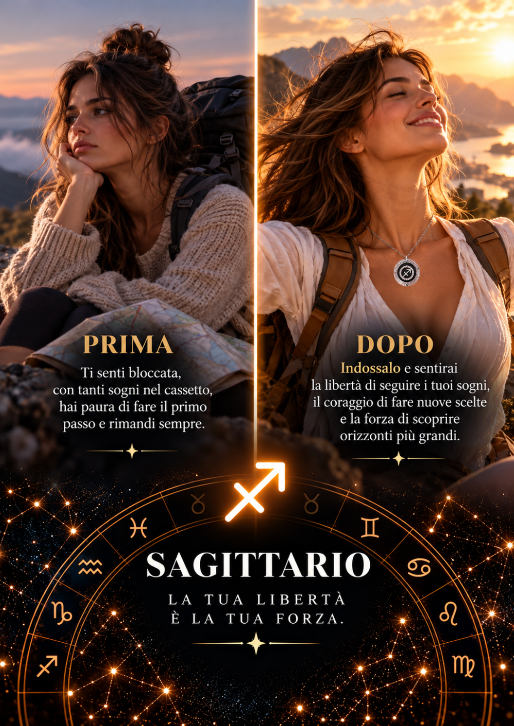 Fumetto narrativo del talismano TALISMANO-SAGITTARIO